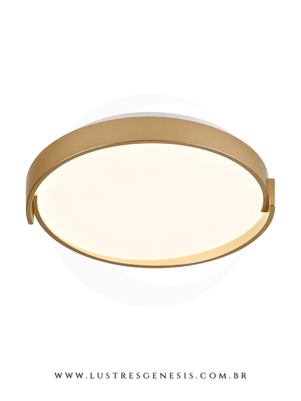 Plafon redondo 39cm com LED quente, neutro e frio ideal para quartos, sala de estar, corredor, hall e escrit&oacute;rio.
